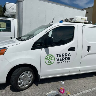 Truck wrap installation in Miami