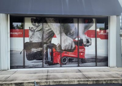 Perforated Vinyl for Outdoor Window Decoration in Miami