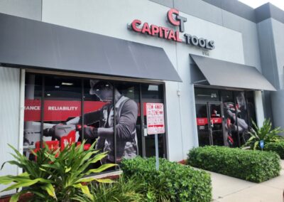 Perforated Vinyl for Outdoor Window Decoration in Miami