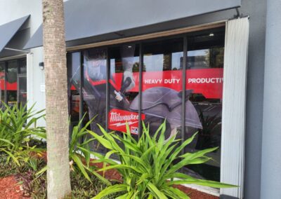 Perforated Vinyl for Outdoor Window Decoration in Miami