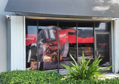 Perforated Vinyl for Outdoor Window Decoration in Miami