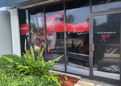 Perforated Vinyl for Outdoor Window Decoration in Miami