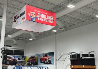 Handing Display for showrooms printing services Miami