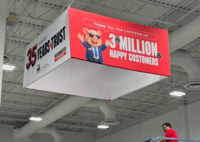 Handing Display for showrooms printing services Miami