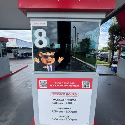 Branding & schedule sign adhesive vinyl printing Print Big Miami