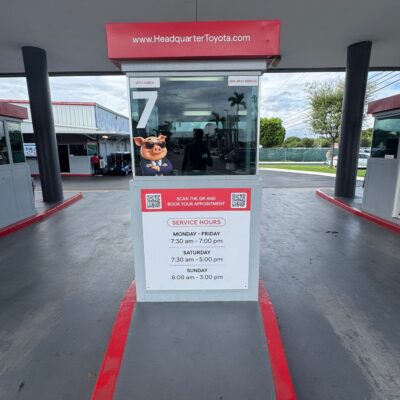 Branding & schedule sign adhesive vinyl printing Print Big Miami