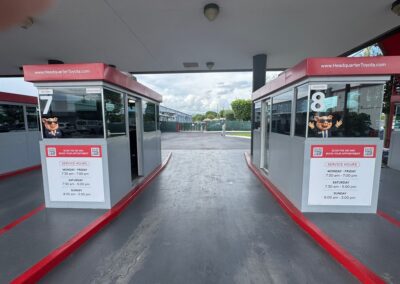 Branding & schedule sign adhesive vinyl printing Print Big Miami