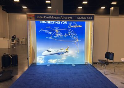 Eurofit Fabric Tube Display 8x8Ft dy-sublimated pillowcase graphic Miami