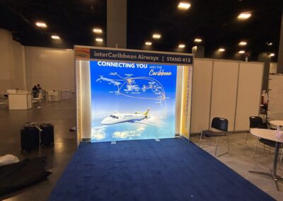 Eurofit Fabric Tube Display 8x8Ft dy-sublimated pillowcase graphic Miami