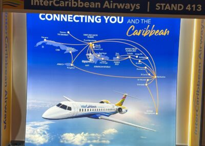 Eurofit Fabric Tube Display 8x8Ft dy-sublimated pillowcase graphic Miami