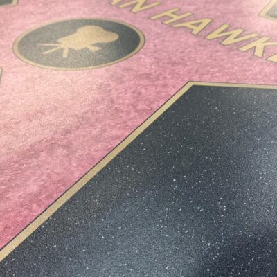 Vynil print with floor graphic lamination